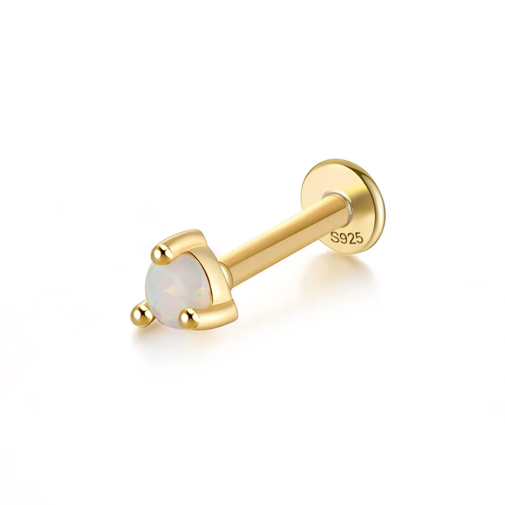 Flat Back Stud Earrings for Women