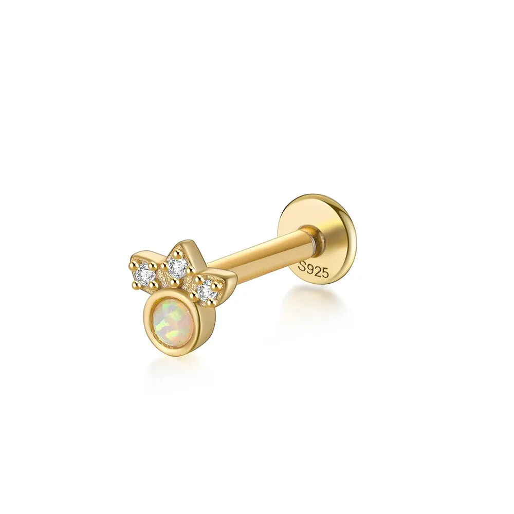 Flat Back Stud Earrings for Women