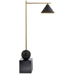 Geometric Cube and Sphere Floor Lamp