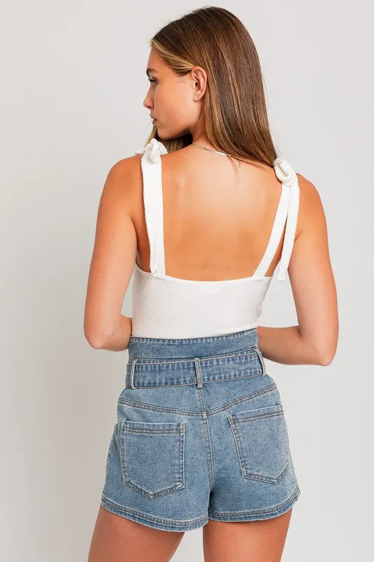 Gigi Shoulder Tie Bodysuit [online exclusive]