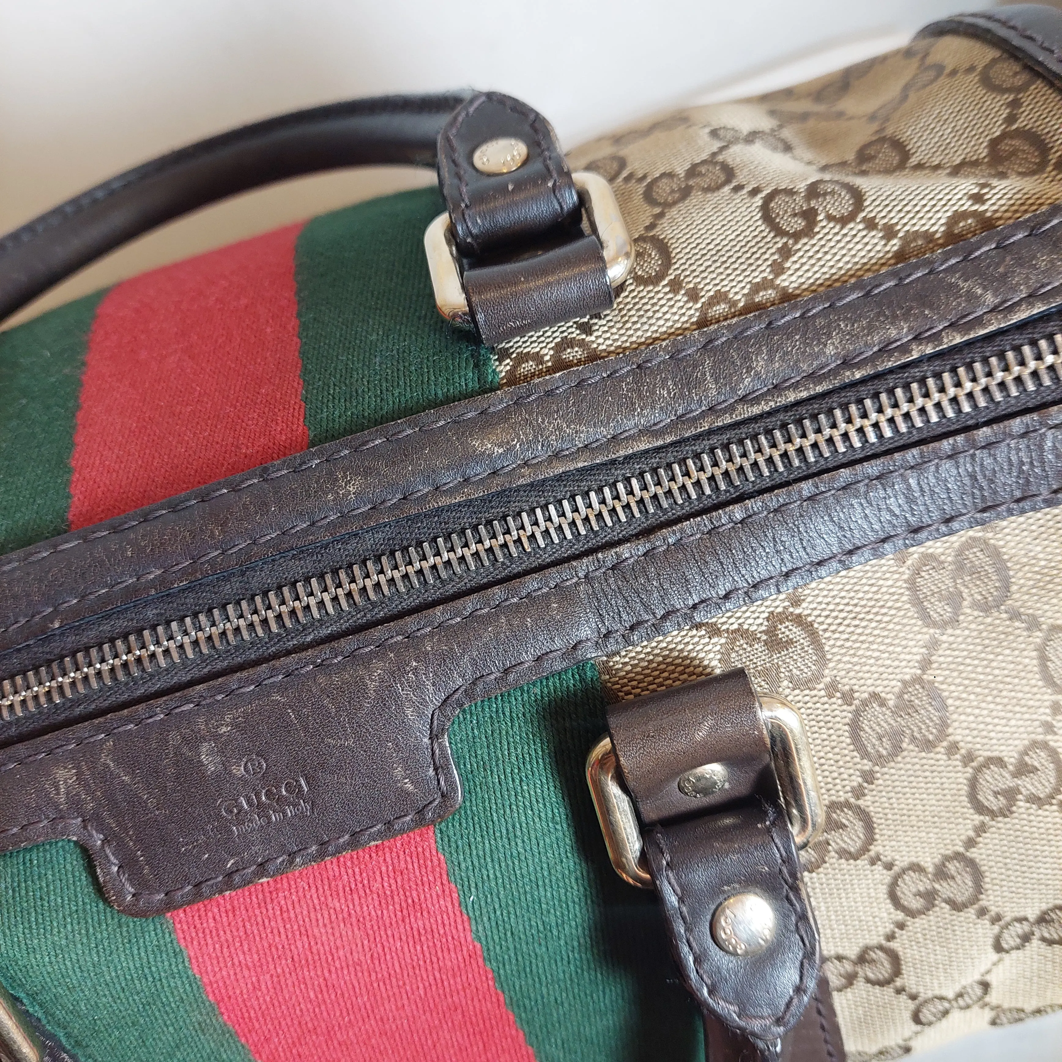 Gucci Monogram Canvas and Leather Tote Bag | Pre loved |