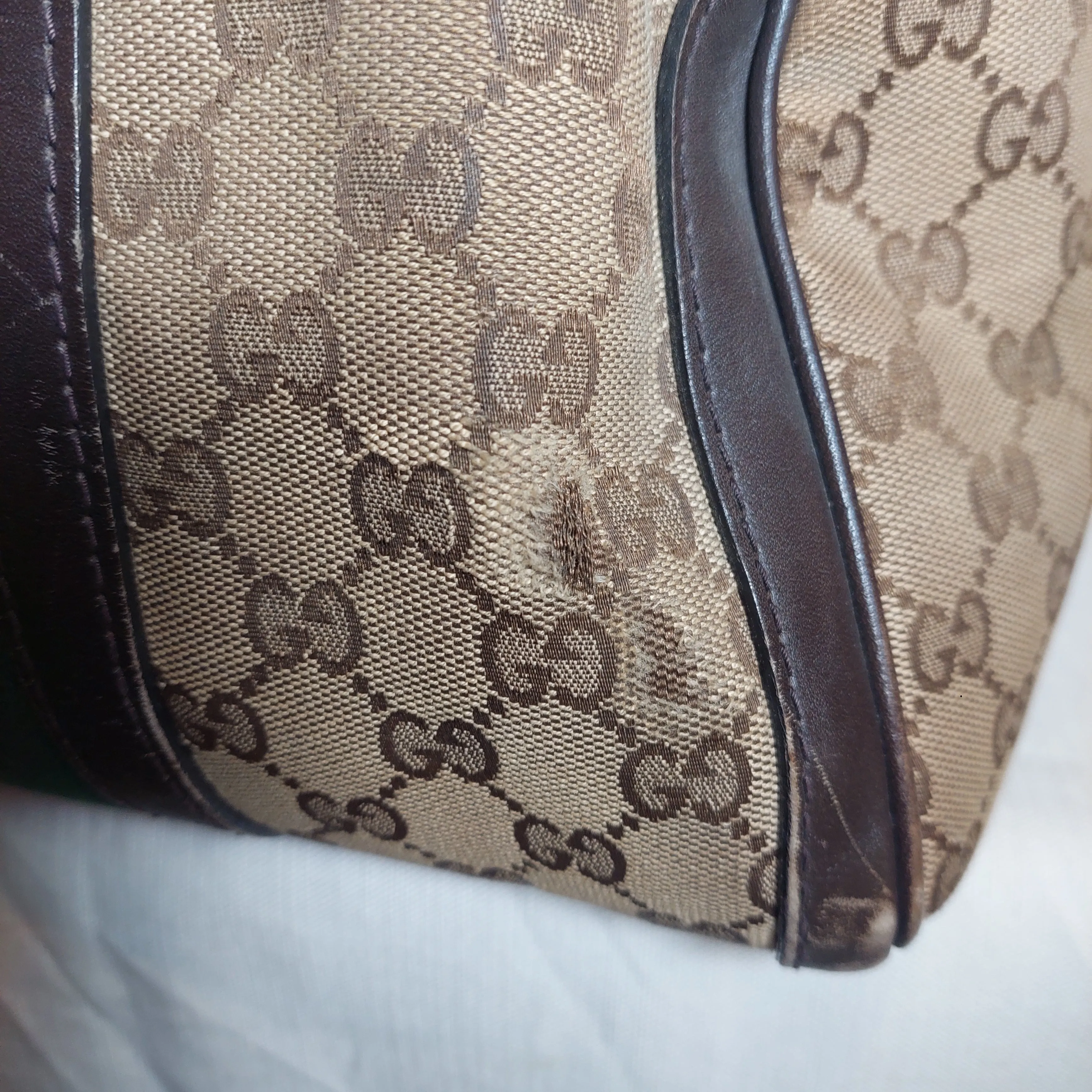 Gucci Monogram Canvas and Leather Tote Bag | Pre loved |