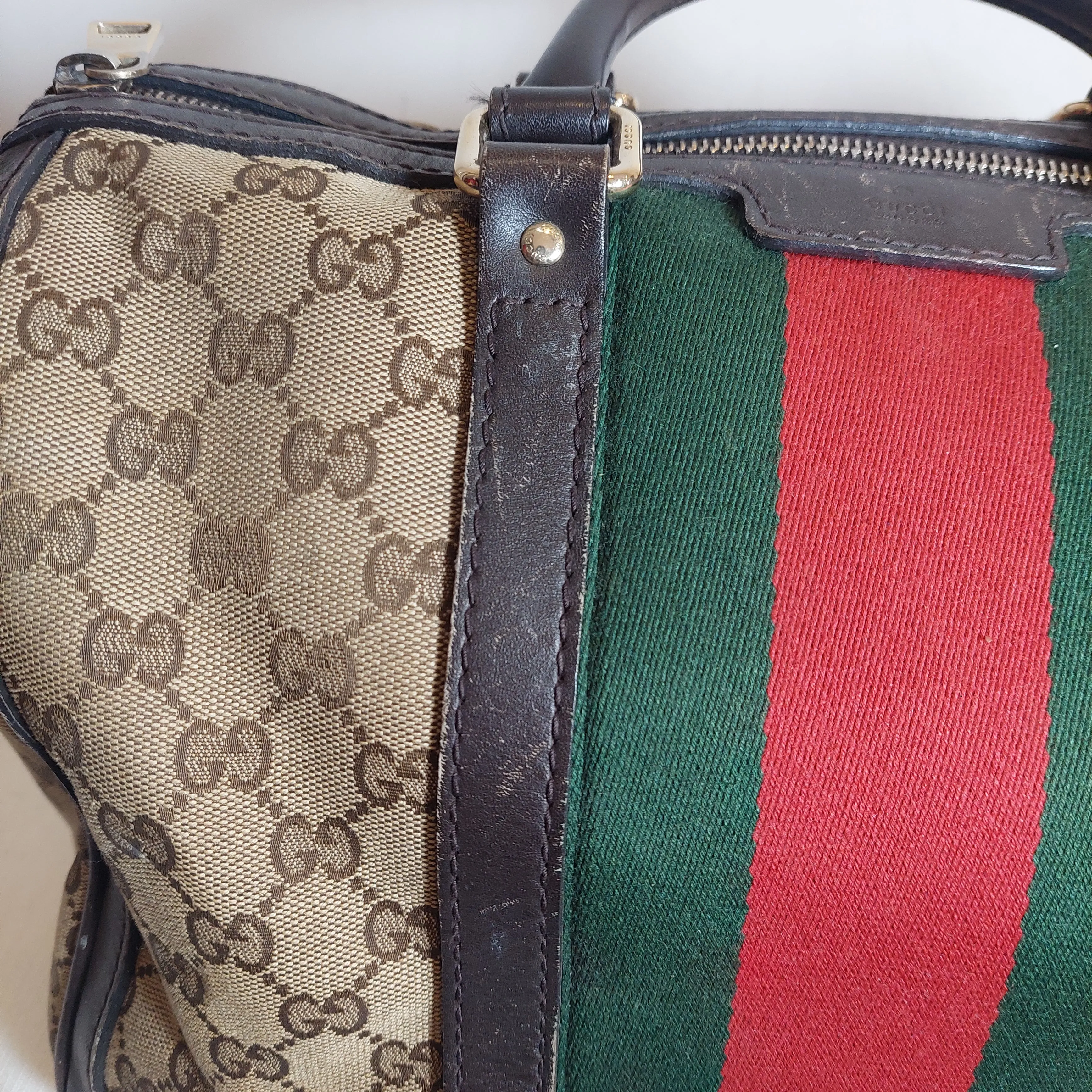 Gucci Monogram Canvas and Leather Tote Bag | Pre loved |