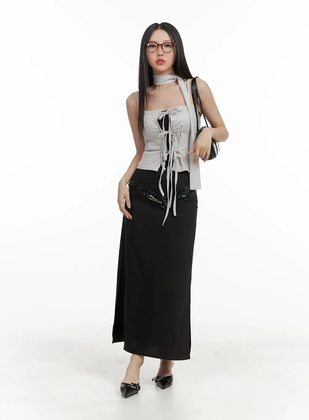 High Waist Maxi Skirt CA409