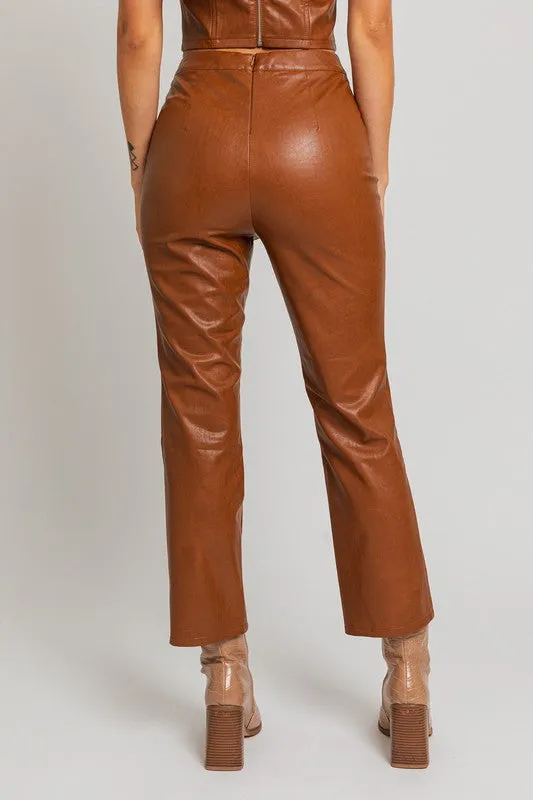 Holiday Party Faux Leather Pants [online exclusive]