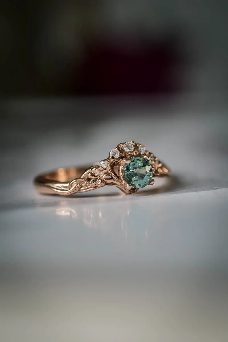 Horta | custom bridal ring setting, engagement & wedding band set