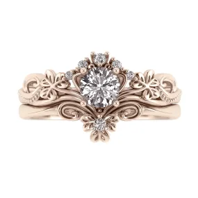 Horta | custom bridal ring setting, engagement & wedding band set