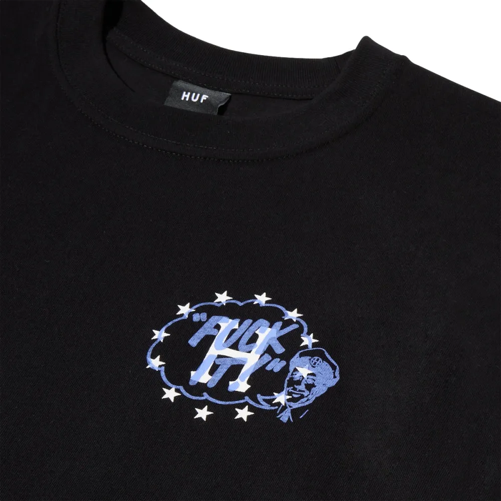 HUF GALACTIC MOTTO  S/S TEE-BLACK