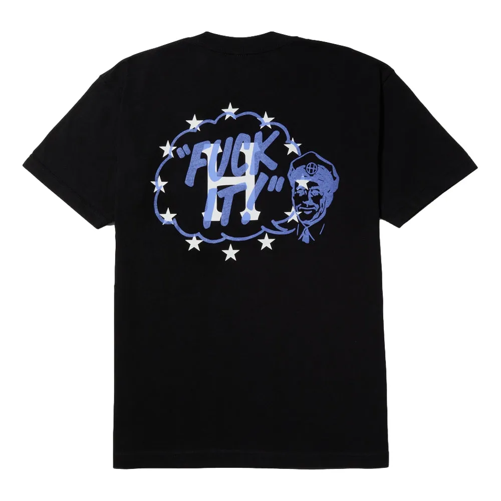 HUF GALACTIC MOTTO  S/S TEE-BLACK