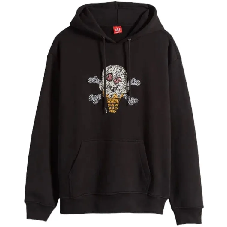 Ice Cream Croissant Hoodie (Black) 431-9305