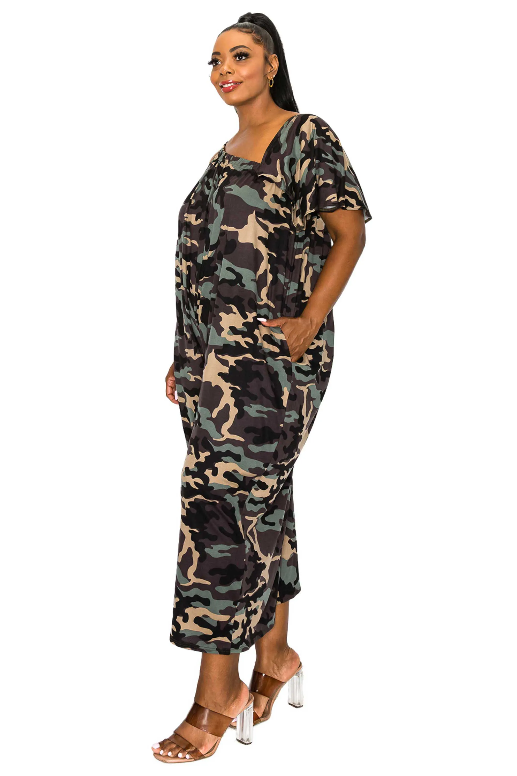 Kahtia Wide-Legged Pocket Jumpsuit