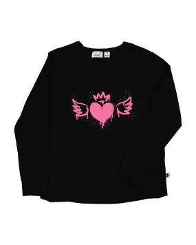 Kissed By Radicool- Heart LS Tee