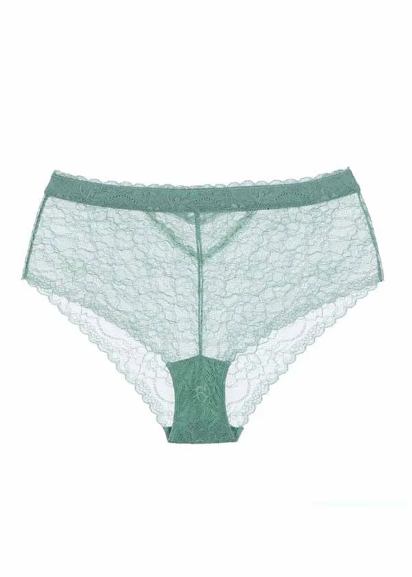 LILY Sexy Recycled Lace High Waist Brief Panties