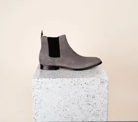 Lori - Men's Chelsea Boot Grey Suede