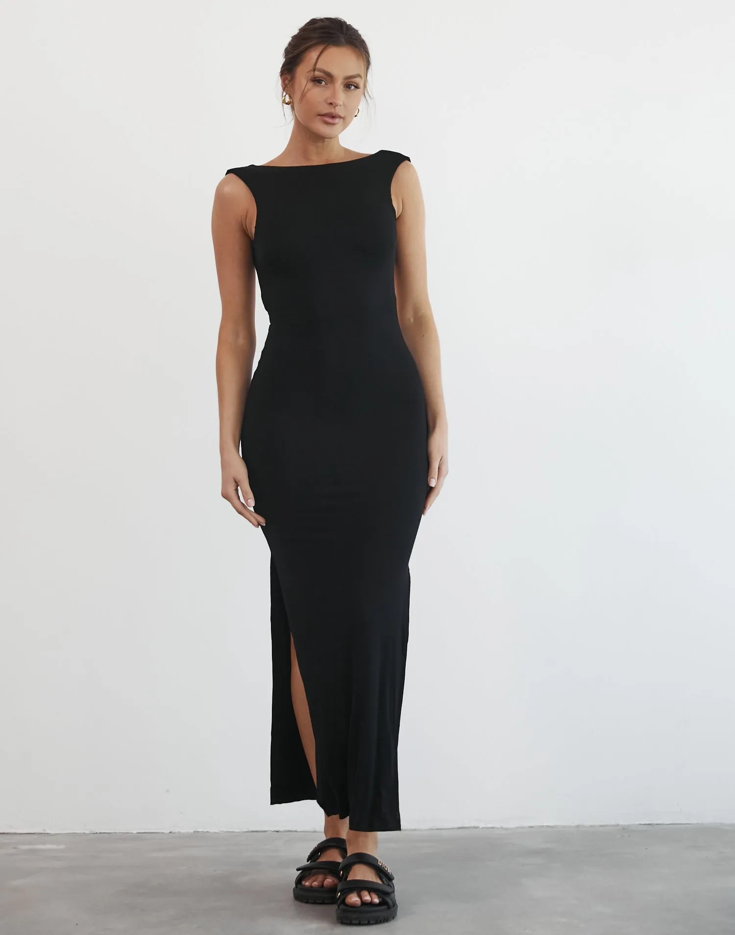 Luna Maxi Dress (Black)