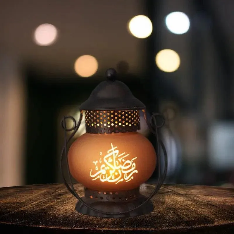 MR043 EID MUBARAK Ramadan Led  Iron Lantern