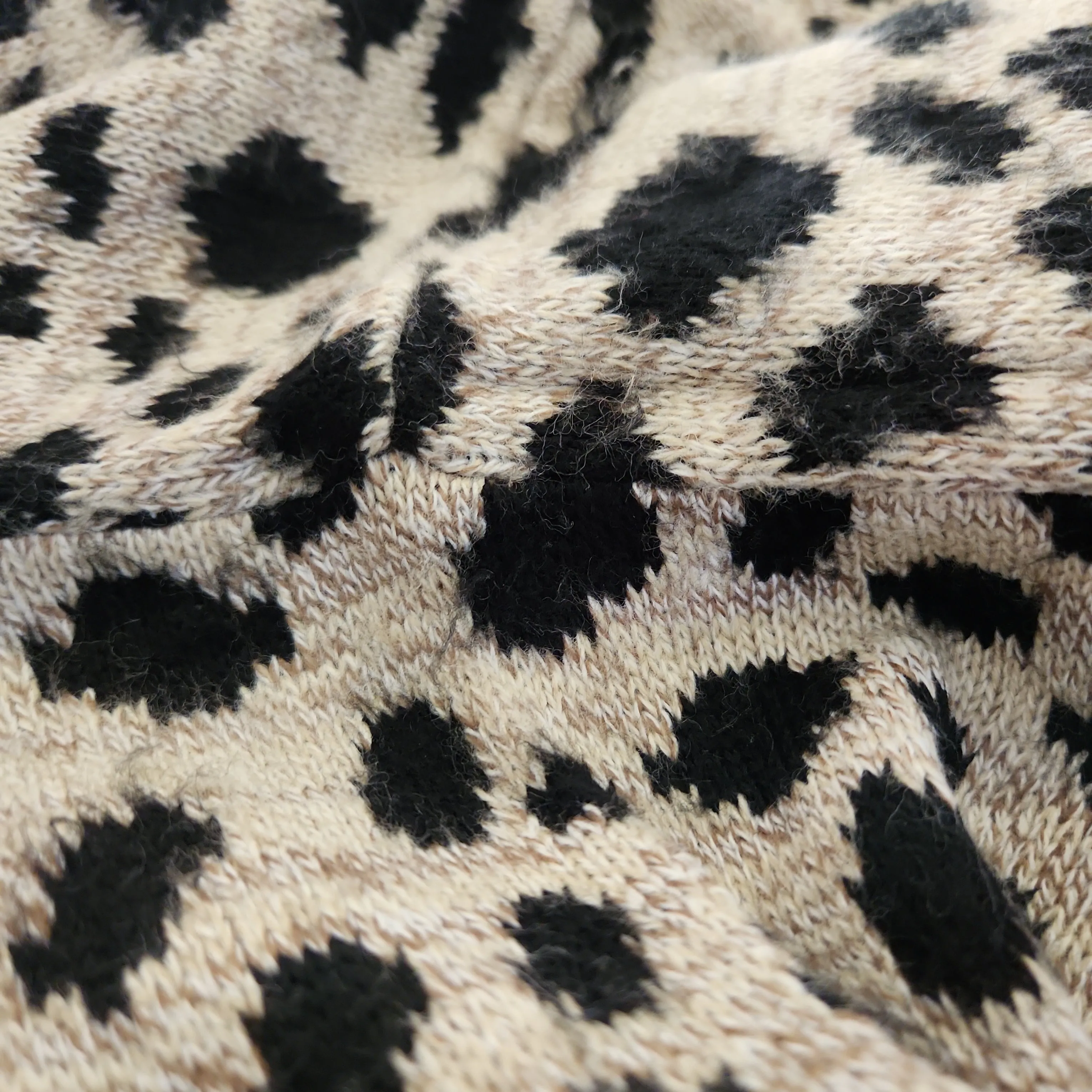 Next Brown and Black Animal Print Open Sweater | Pre Loved |