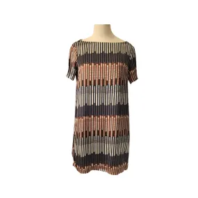 Next Brown and Grey Printed Long Top | Pre Loved |