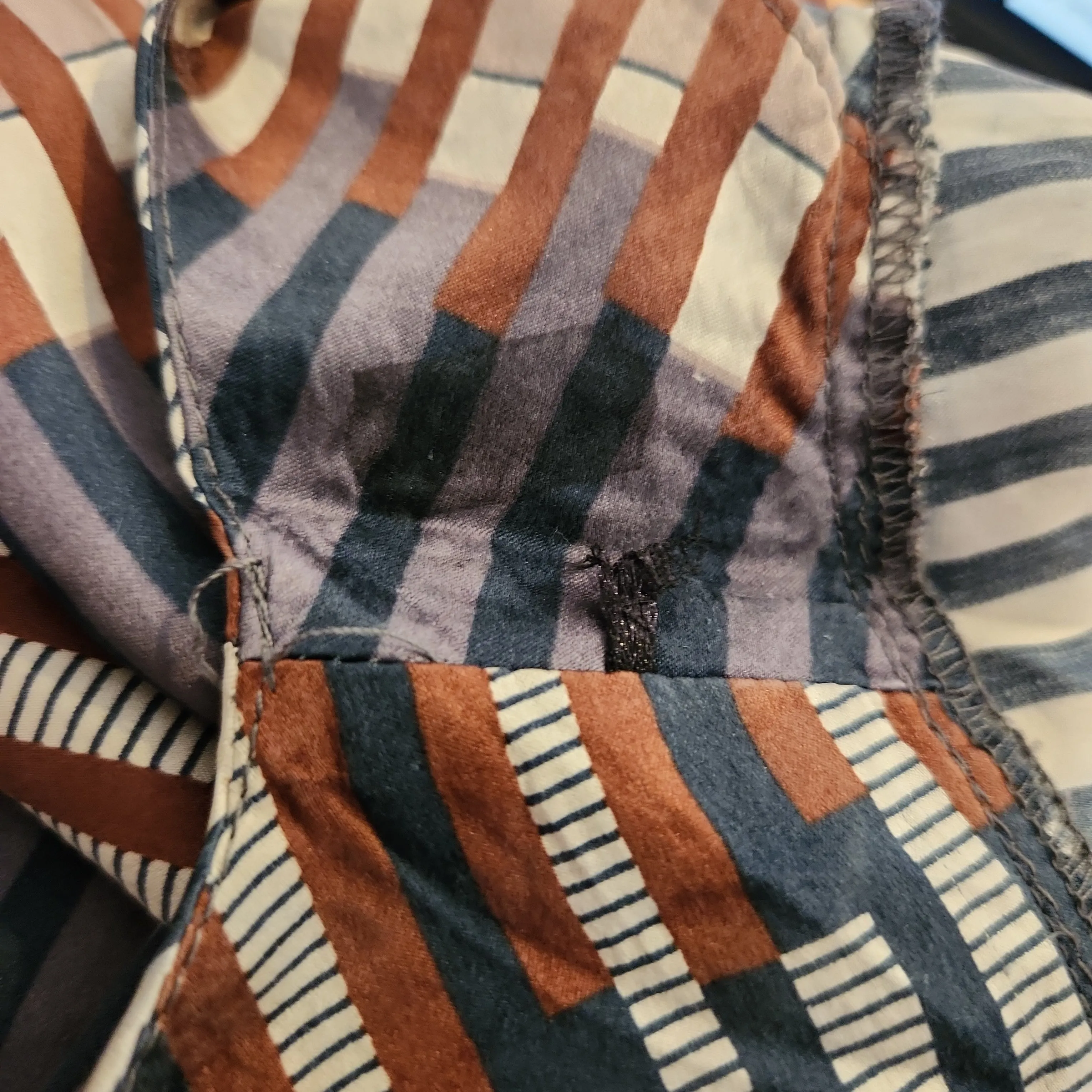 Next Brown and Grey Printed Long Top | Pre Loved |