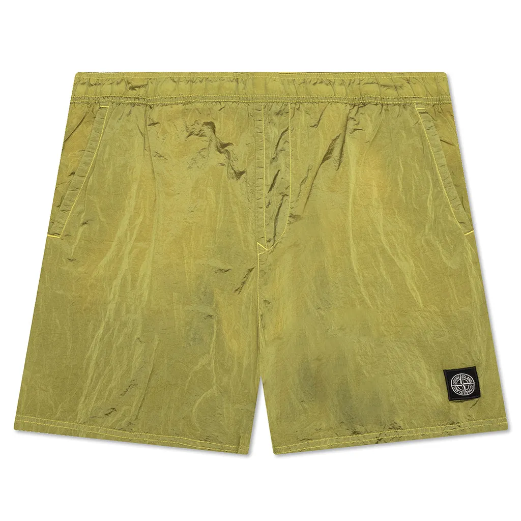 Nylon Metal Short - Yellow