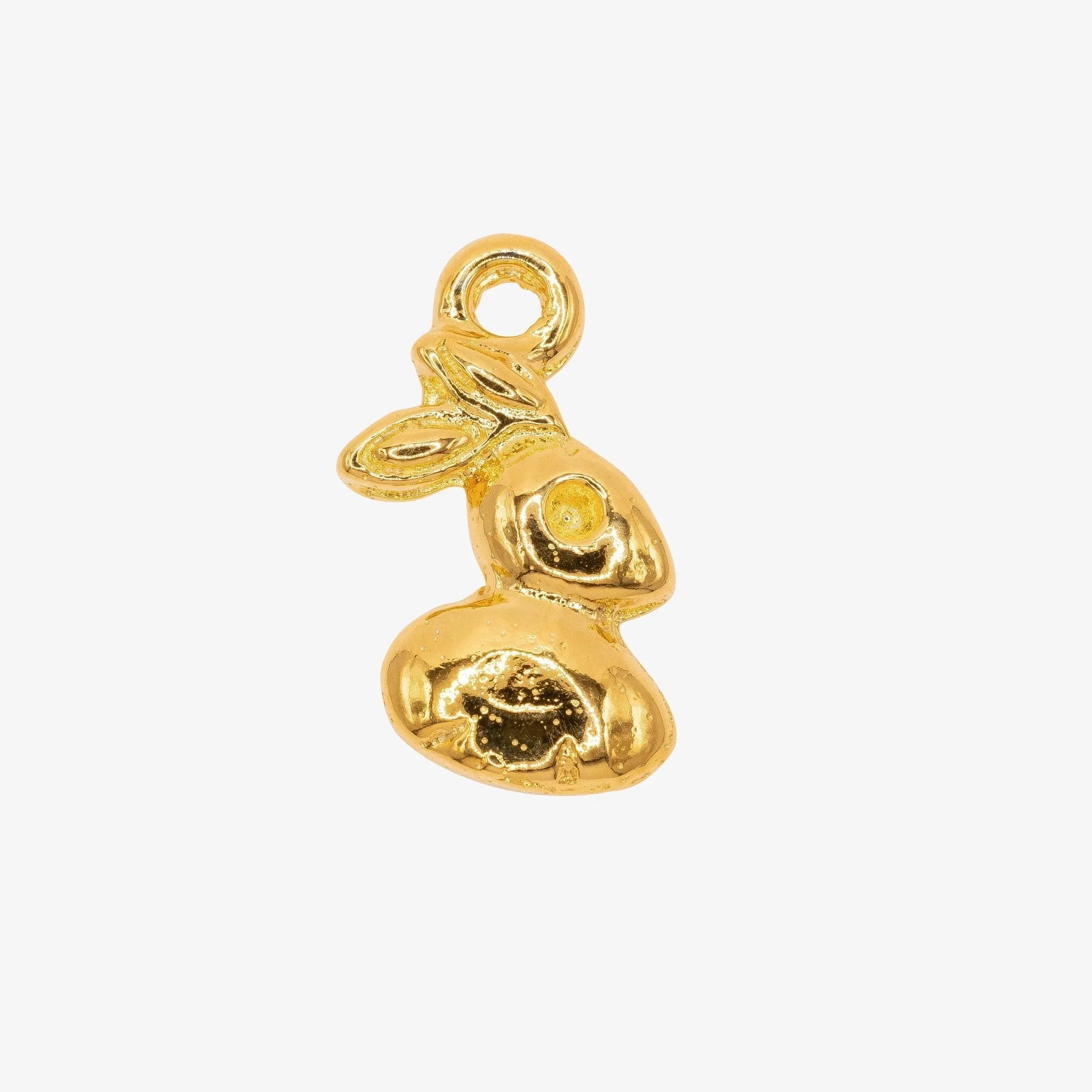 Rabbit Charm Wholesale 14K Gold, Solid 14K Gold, G59