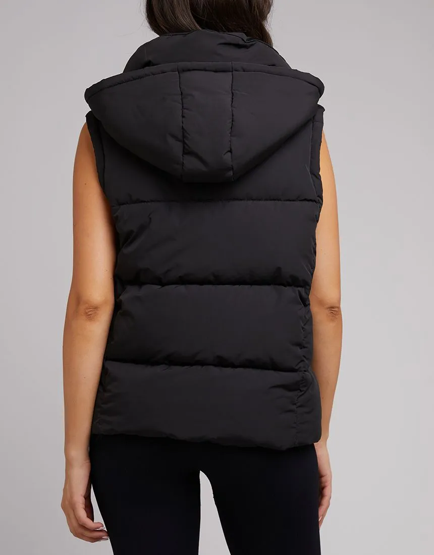 Remi Luxe Puffer Vest (Black)