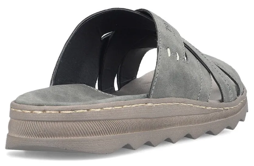 Rieker 21690-45 Mens Slip On Sandal