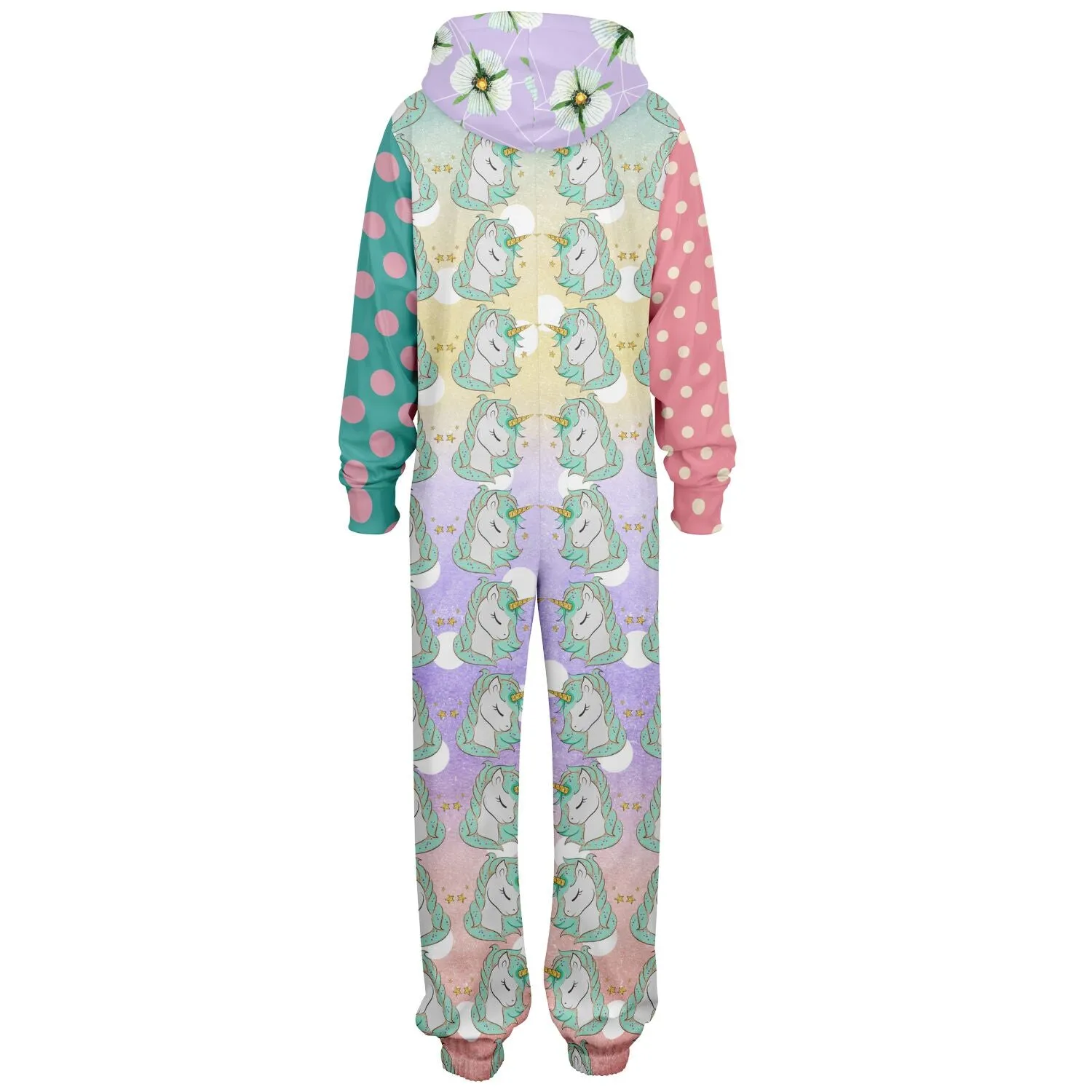 Seamist Rainbow Unicorn Fleece Unisex Romper