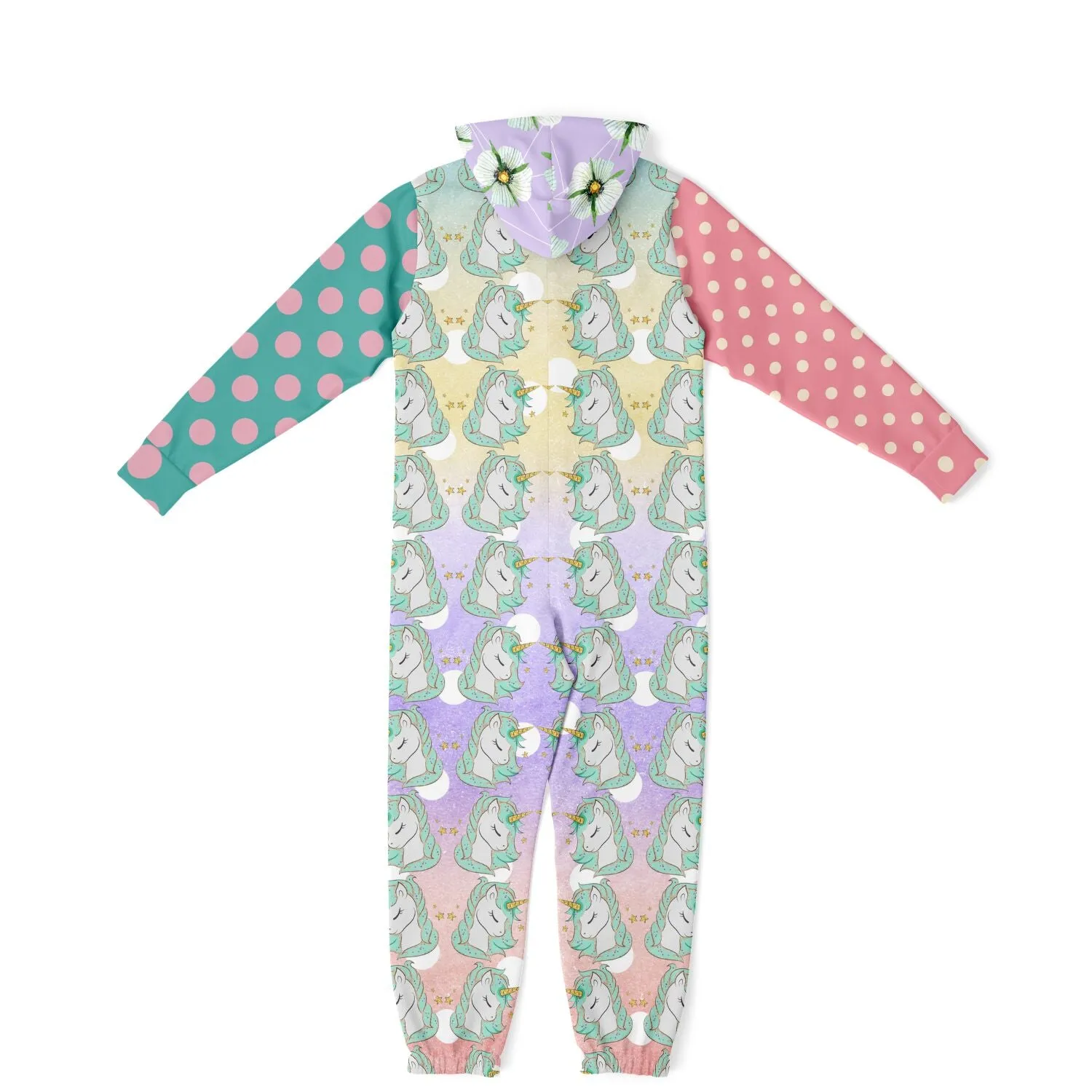 Seamist Rainbow Unicorn Fleece Unisex Romper