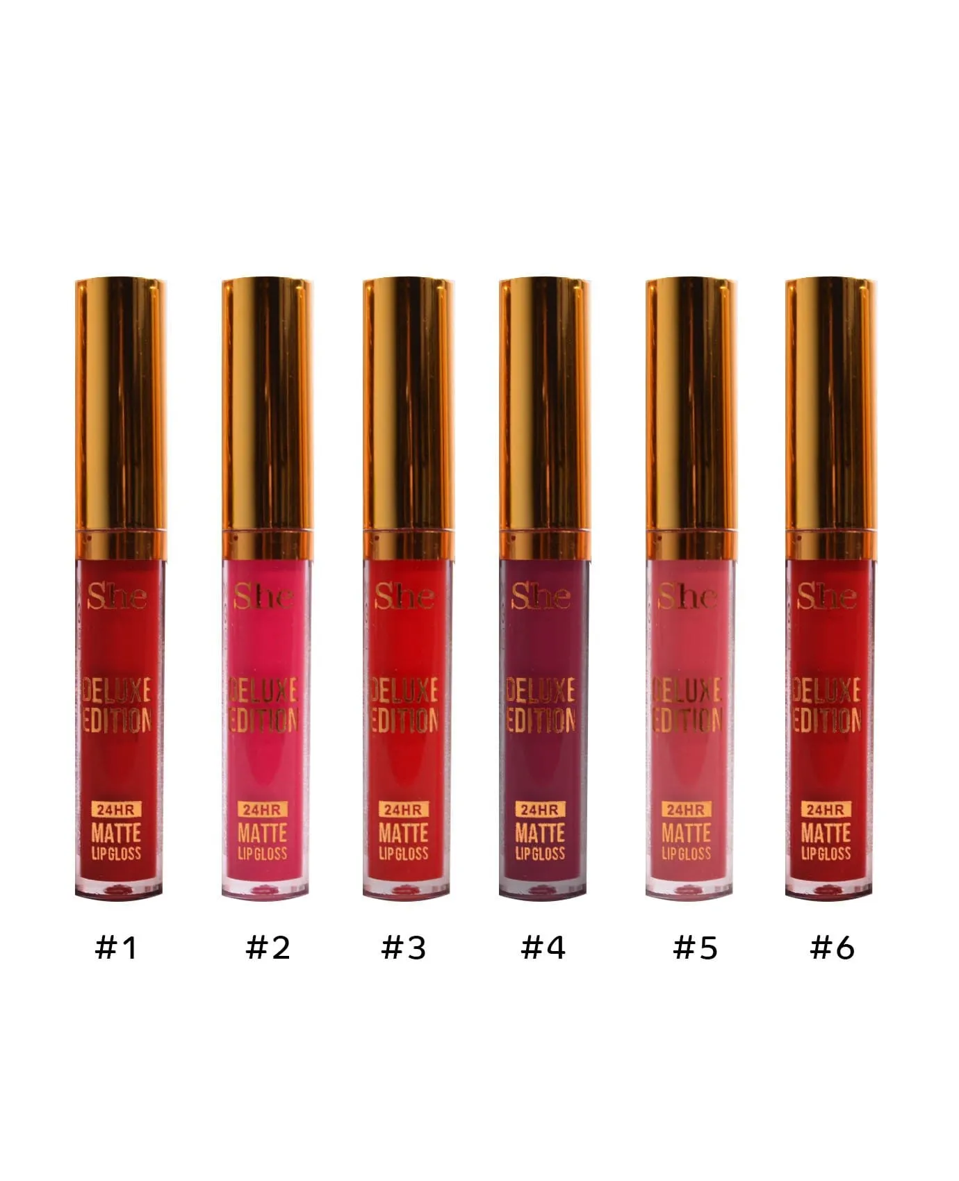 S.he Deluxe Matte Lip Gloss-A