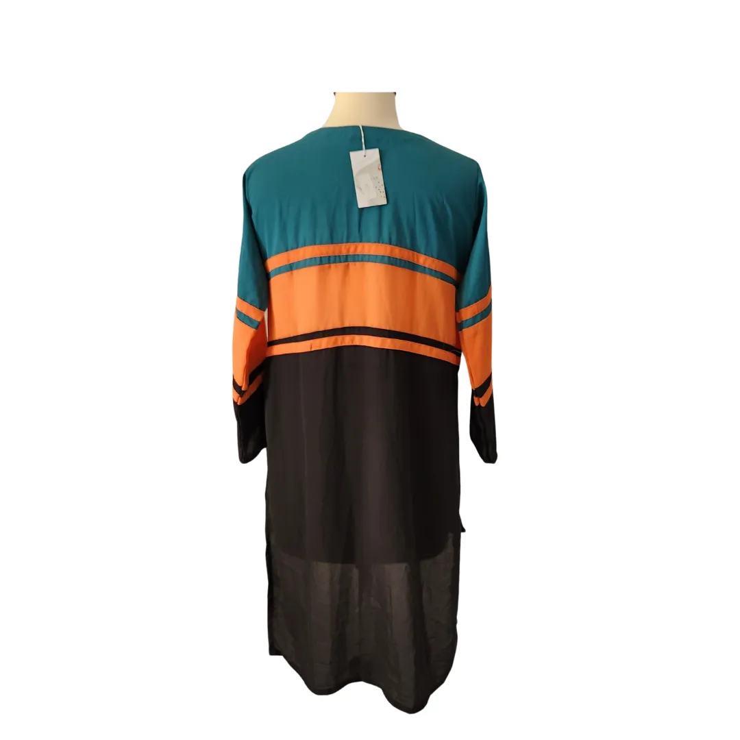 Shigar Tri-colour Sheer Kurta | Brand New |