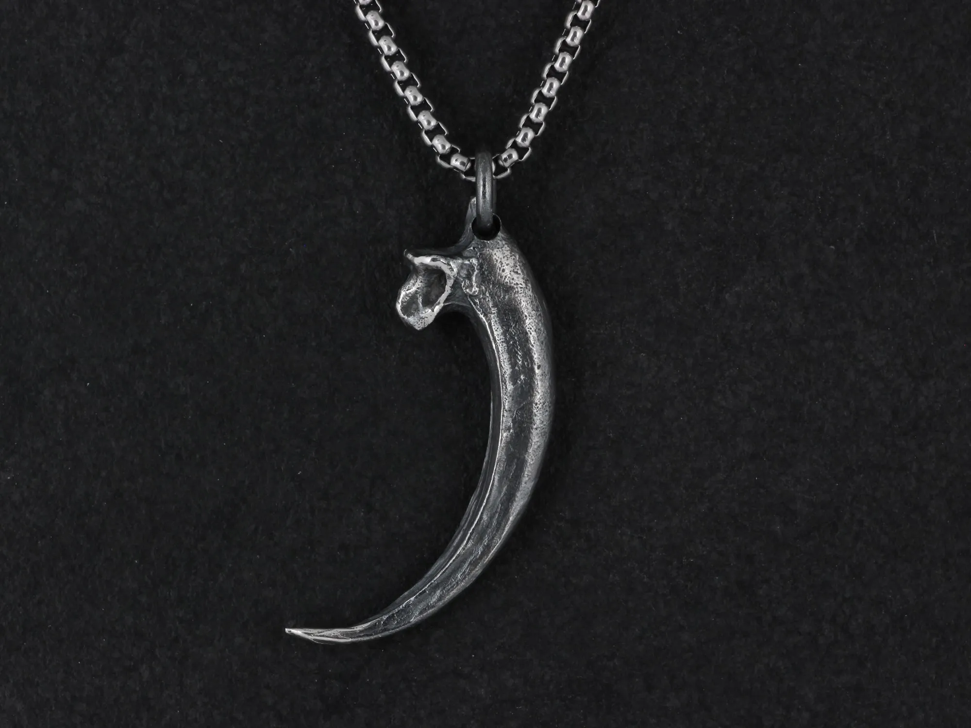 Sterling Silver Golden Eagle Talon Necklace