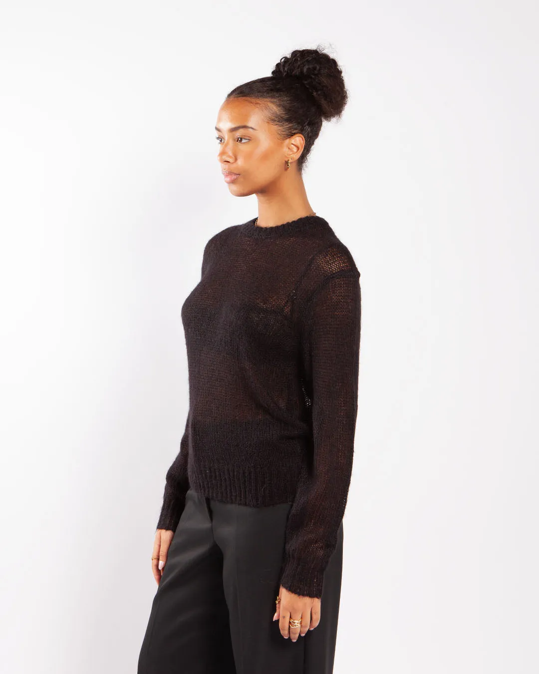 Stüssy Loose Knit Sweater Black