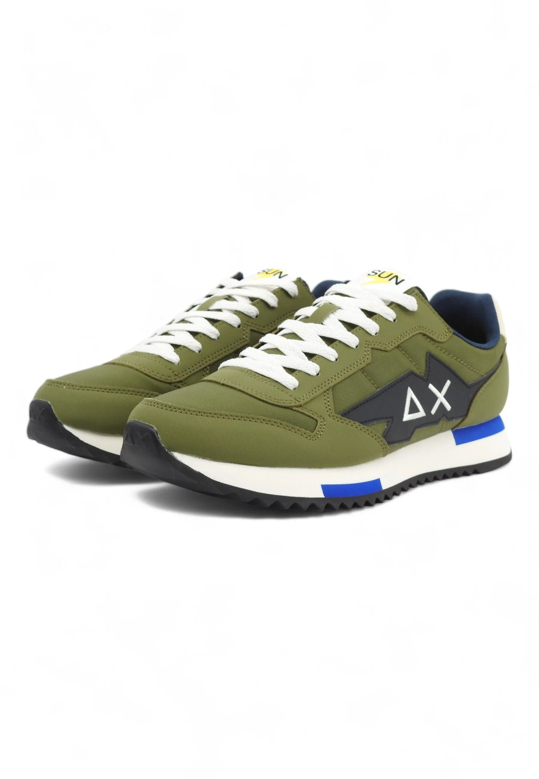 SUN68 Niki Solid Sneaker Uomo Militare Verde Z34120