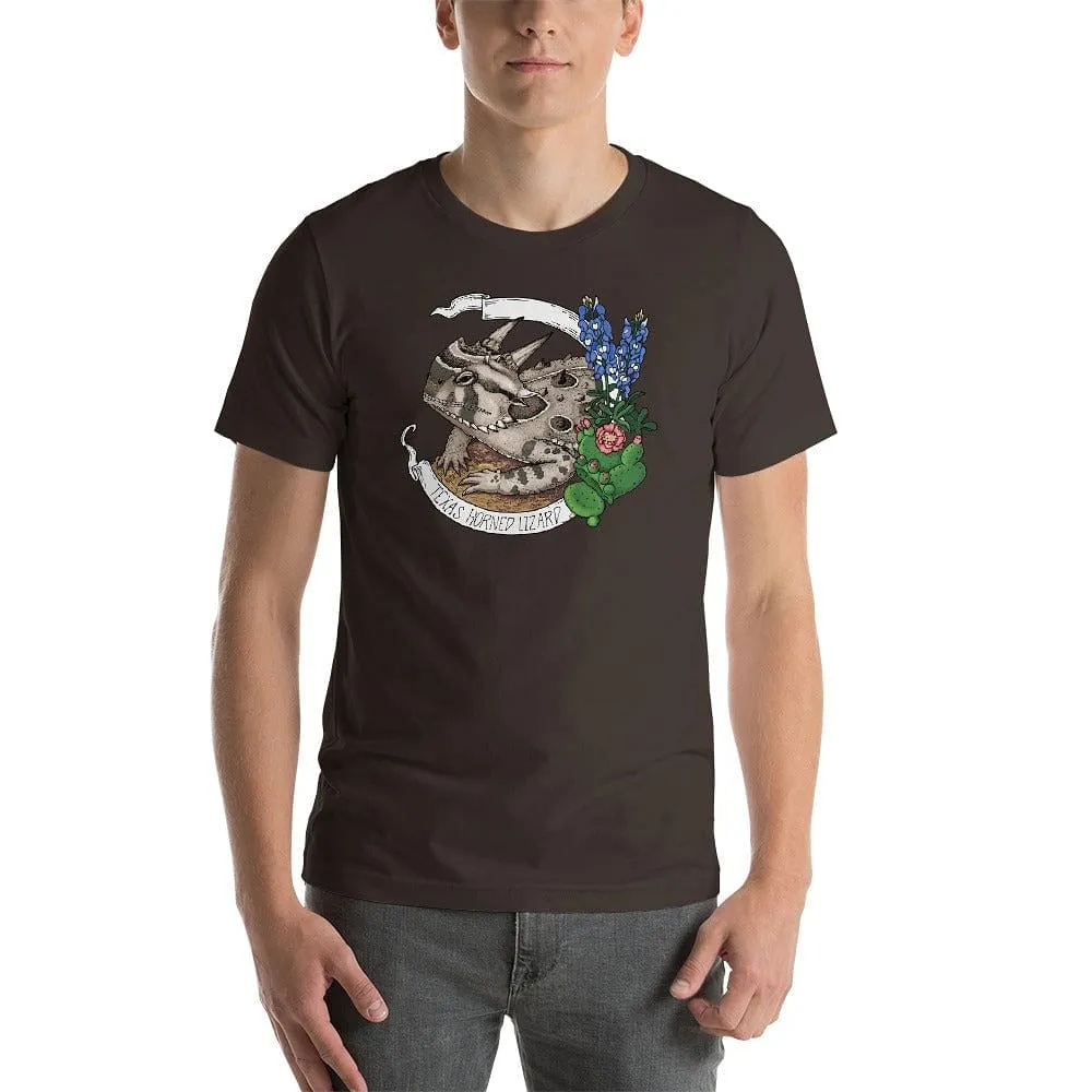 Texas Horned Lizard Banner Unisex Tee