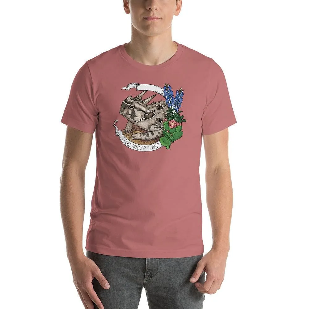 Texas Horned Lizard Banner Unisex Tee