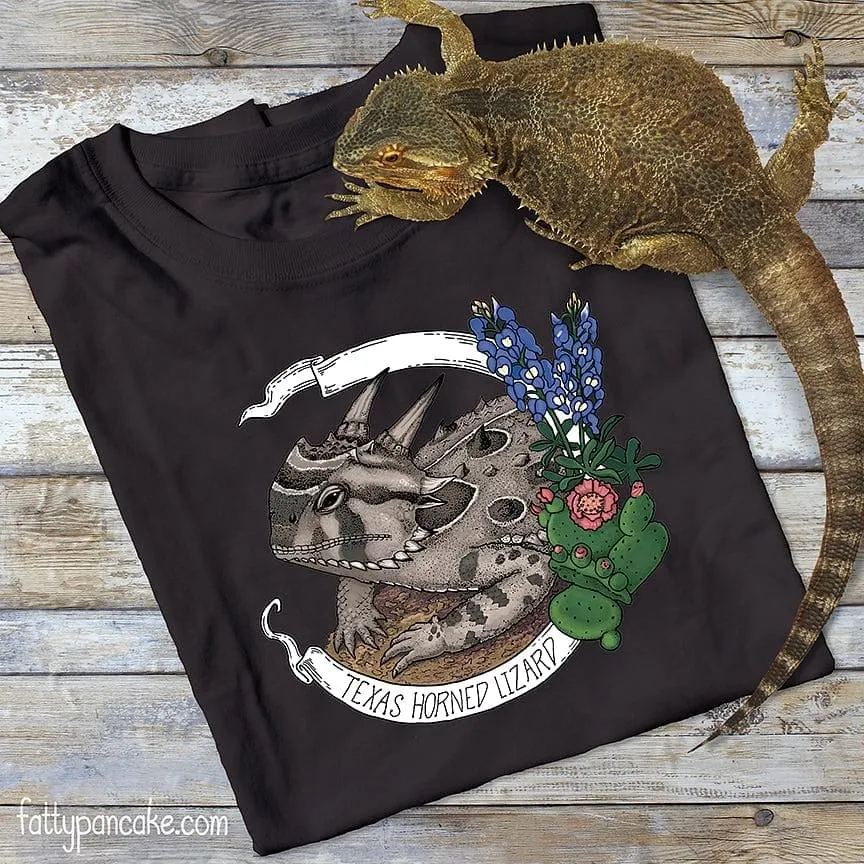 Texas Horned Lizard Banner Unisex Tee