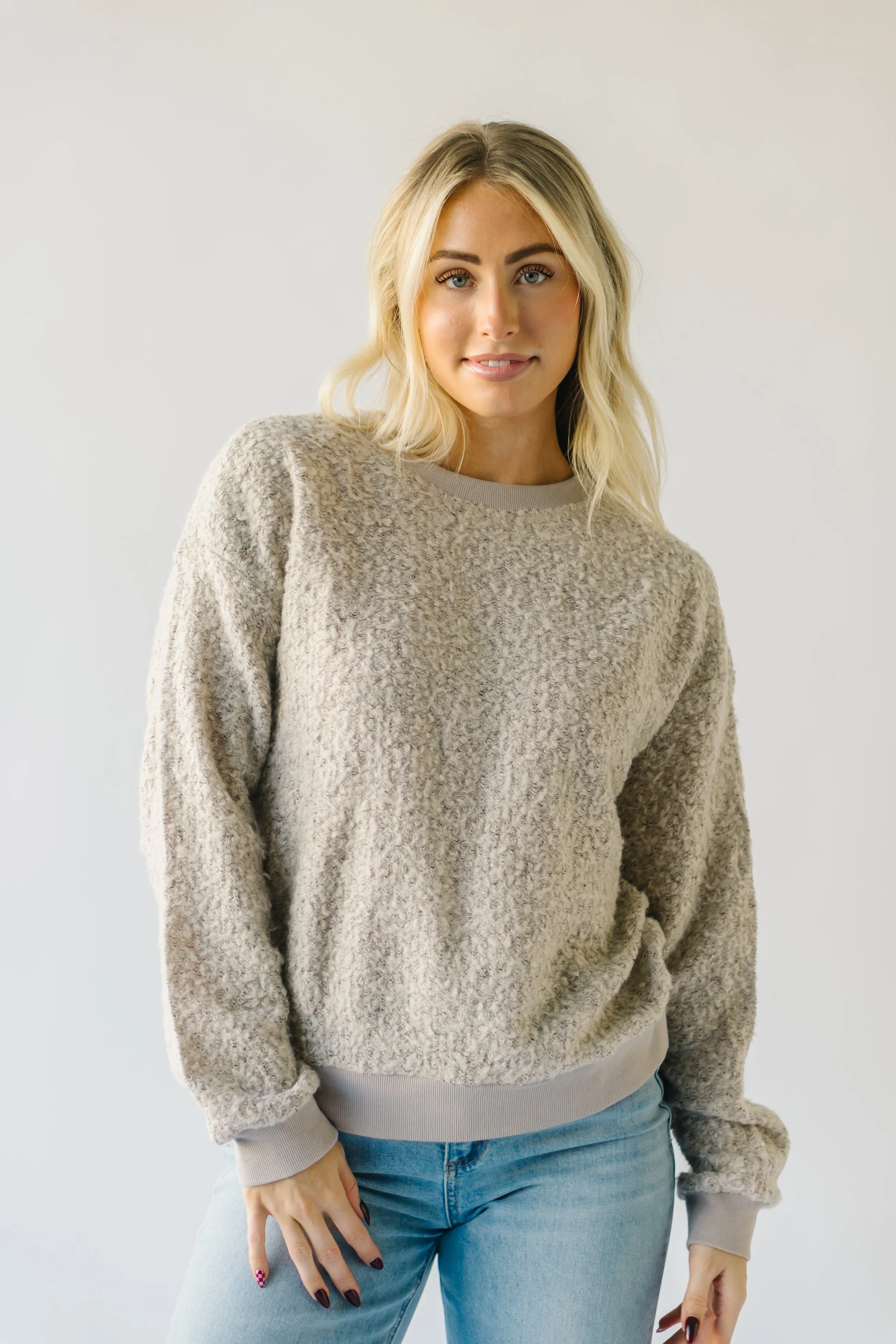 The Rockport Textured Pullover in Ash