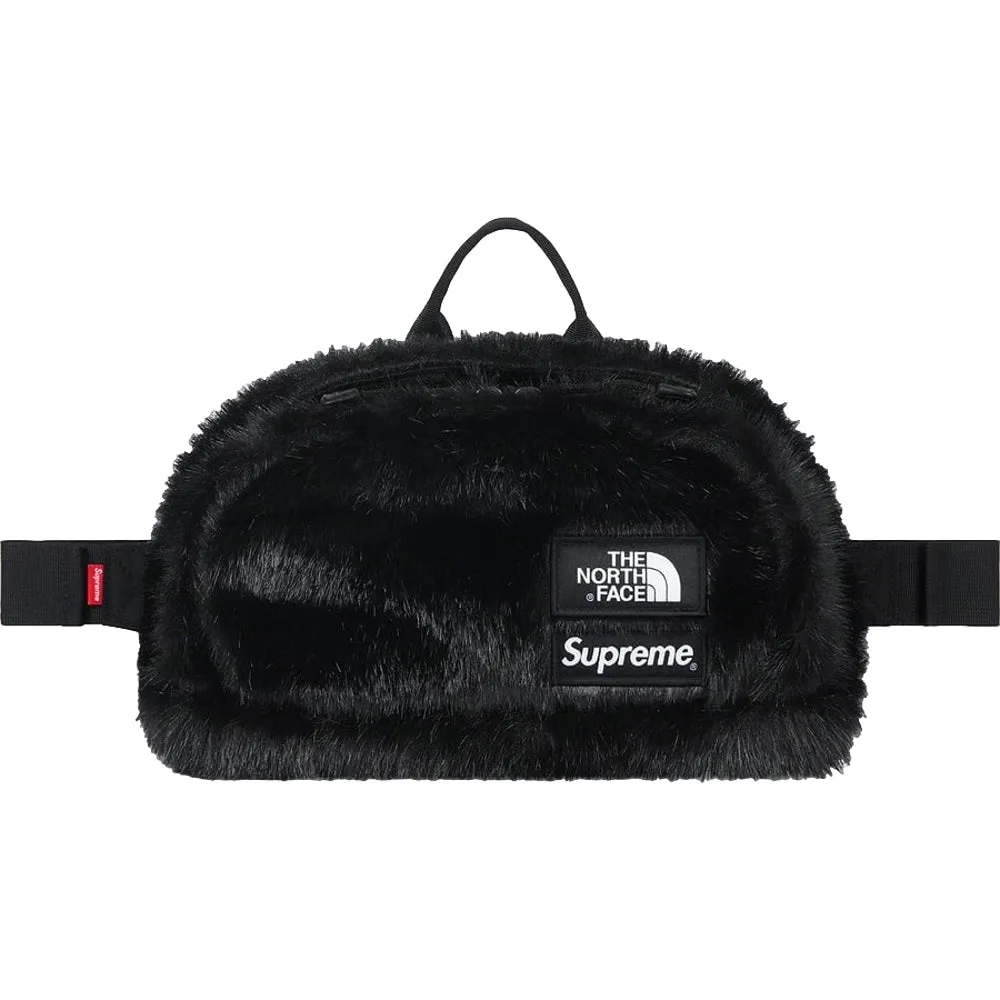 TNF FAUX FUR WAIST BAG-BLACK