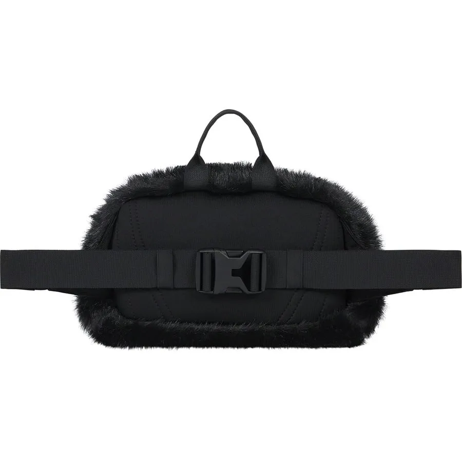 TNF FAUX FUR WAIST BAG-BLACK