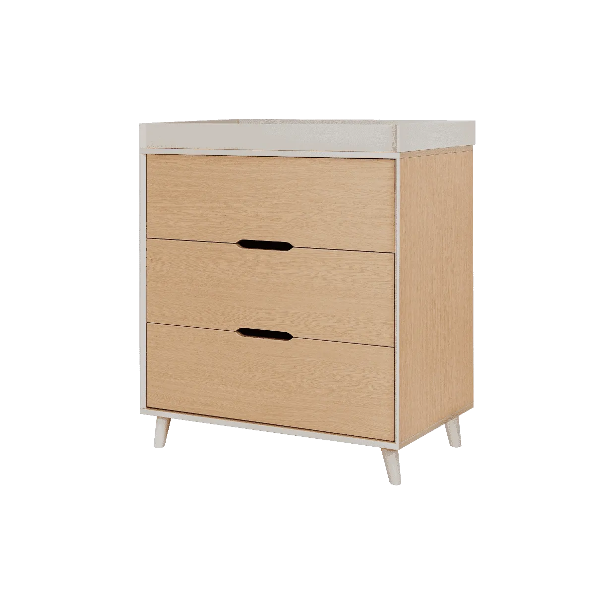 Tutti Bambini Fika Chest Changer - Light Oak/White Sand