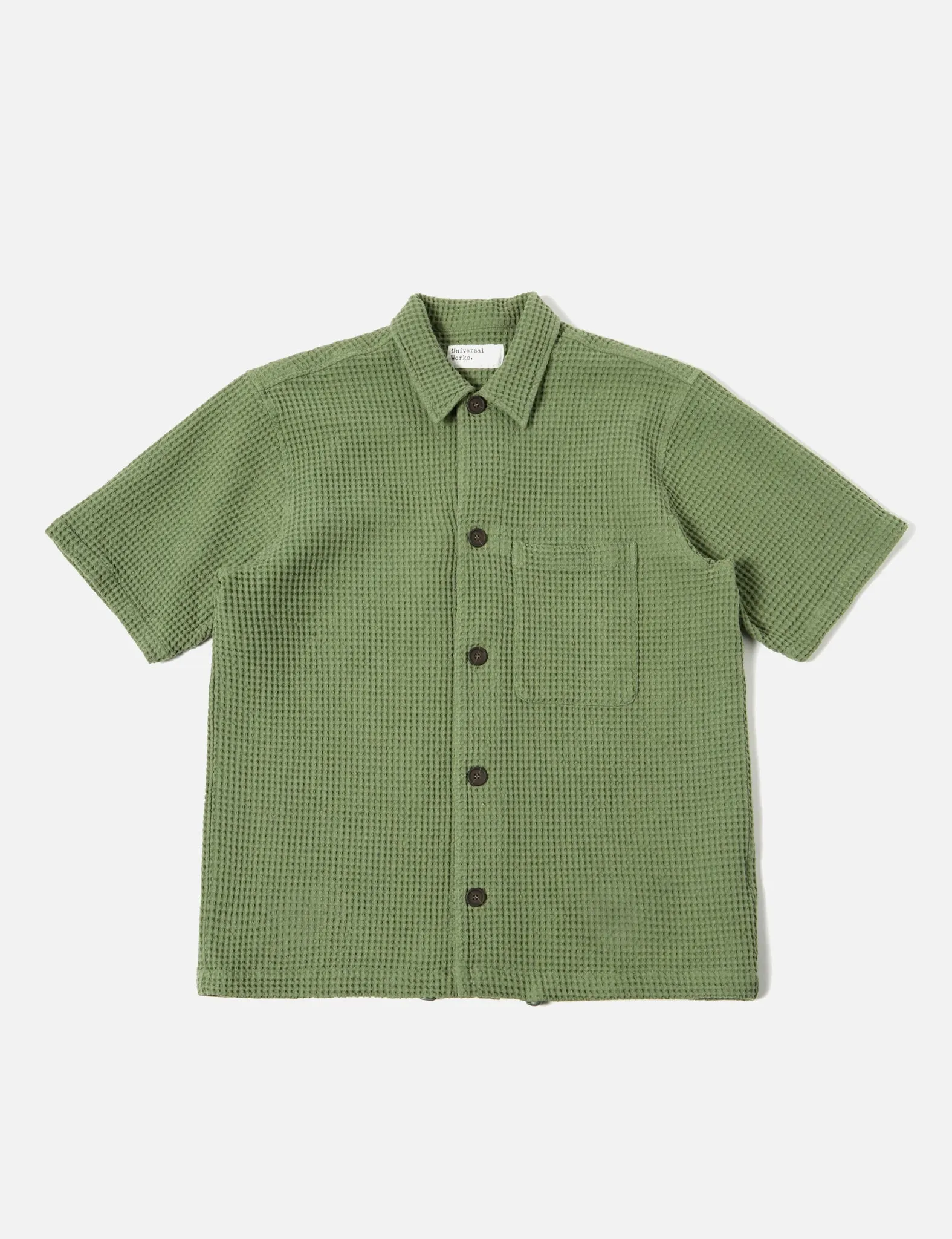 Universal Works Tech Waffle Overshirt - Birch