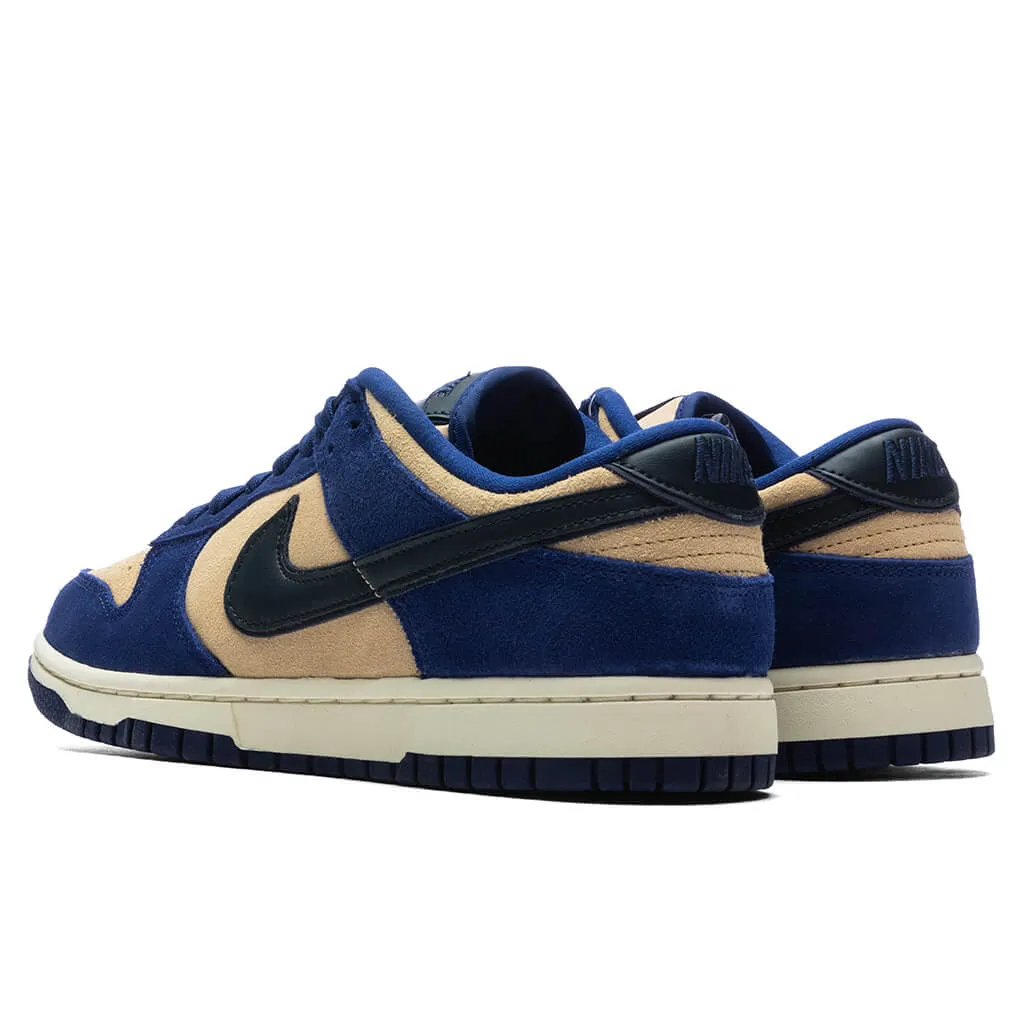 Womens Dunk Low LX - Deep Royal Blue/Dark Obsidian/Sesame