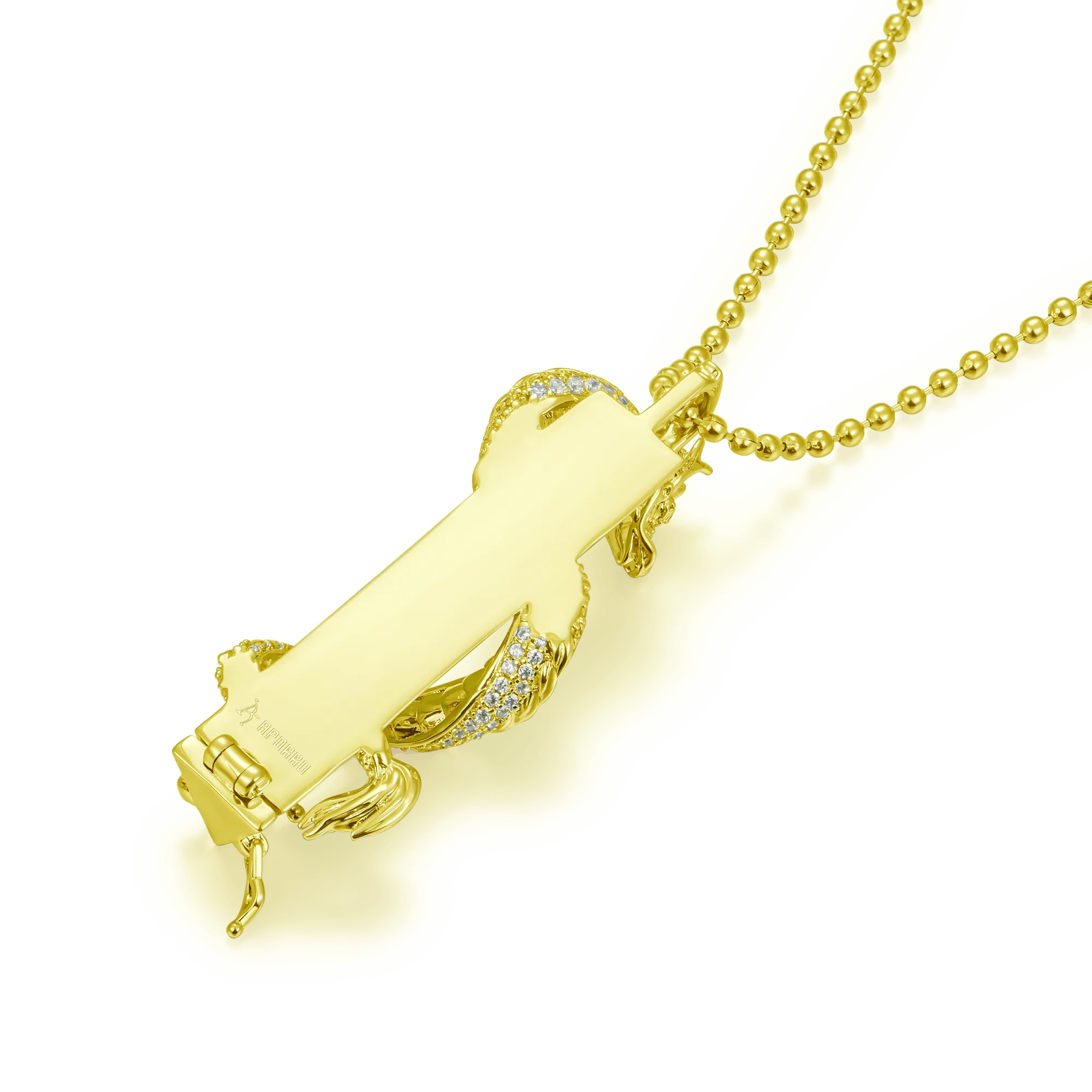 WONG Ⅱ Iced Out Jade Column Pendant