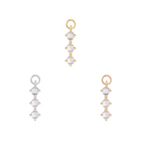 XOXO - Rainbow Moonstone - Charm